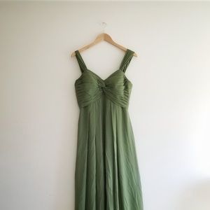 Green Bridesmaids Prom Dress Azazie Long Chiffon